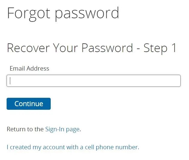 Recover Password